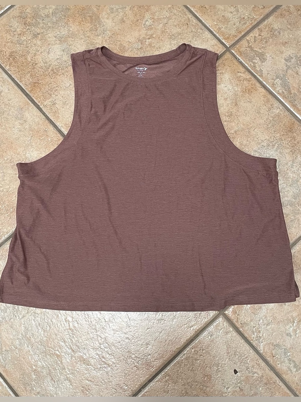 Old Navy Cloud Motion Mauve-Brown Cropped Tank